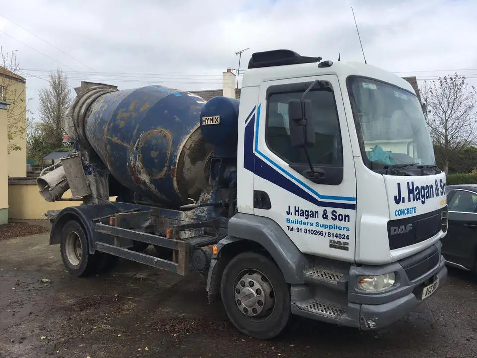 Old mixer truck