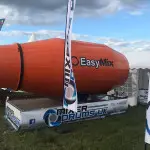 Large truck mixer on display