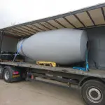 Truck mixer drum with durable steel construction