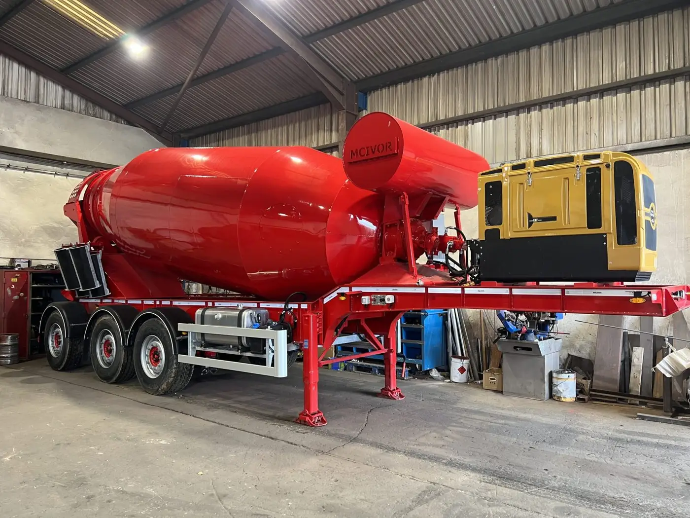 Brand new concrete mixer
